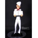 Chef with Menubord Holder beeld – Kok Hoogte 179 cm, Ophalen, Nieuw