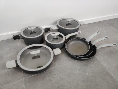 Berghoff LEO Line 7-delige potten & pannen set, Huis en Inrichting, Keuken | Potten en Pannen, Gebruikt, Pannenset, Aluminium