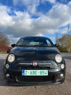Fiat 500C 1.2 benzine 2015 Sport, Auto's, 4 cilinders, Zwart, Leder, Particulier