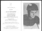 Bidprentje André LELIAERT - ex-beroepsrenner, Ophalen of Verzenden, Bidprentje