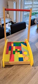 Loopwagentje met blokjes, Kinderen en Baby's, Ophalen, Gebruikt
