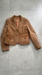 Beige suède jas maat 44, Kleding | Dames, Ophalen of Verzenden, Zo goed als nieuw, Maat 42/44 (L), Beige