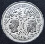 Medaille 50 jaar onafhankelijkheid België / Zeldzaam !, Enlèvement ou Envoi, Monnaie en vrac, Plaqué argent