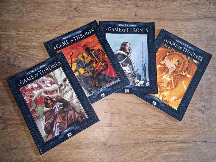 Game of thrones strip 1 tot 4, Boeken, Stripverhalen, Gelezen, Meerdere stripboeken, Ophalen of Verzenden