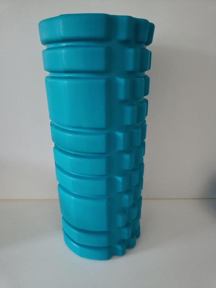 foam roller in appelblauwzeegroen, Sport en Fitness, Fitnessmaterialen, Zo goed als nieuw, Overige typen, Armen, Benen, Borst
