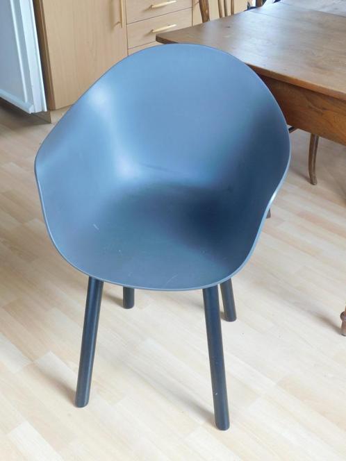 6 Kuipstoelen design, Huis en Inrichting, Stoelen, Gebruikt, Kunststof, Grijs, Ophalen
