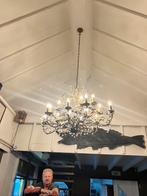 Grote kroonluchter 16 lichtpunten, Huis en Inrichting, Lampen | Kroonluchters, Ophalen, Gebruikt, Metaal