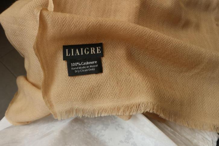 C. LIAIGRE Kasjmier sjaal (100/200) voor dames of heren, Kleding | Heren, Mutsen, Sjaals en Handschoenen, Ophalen of Verzenden