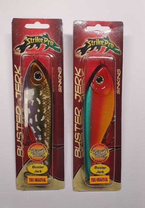 Leurres : 2 Strike Pro BUSTER JERKS (15 cm, 75 gr), Sports nautiques & Bateaux, Pêche à la ligne | Poissons prédateurs, Neuf, Autres types