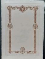 Gravure avant la lettre+Hector Maquet+Ancien menu+Maquet, Enlèvement ou Envoi