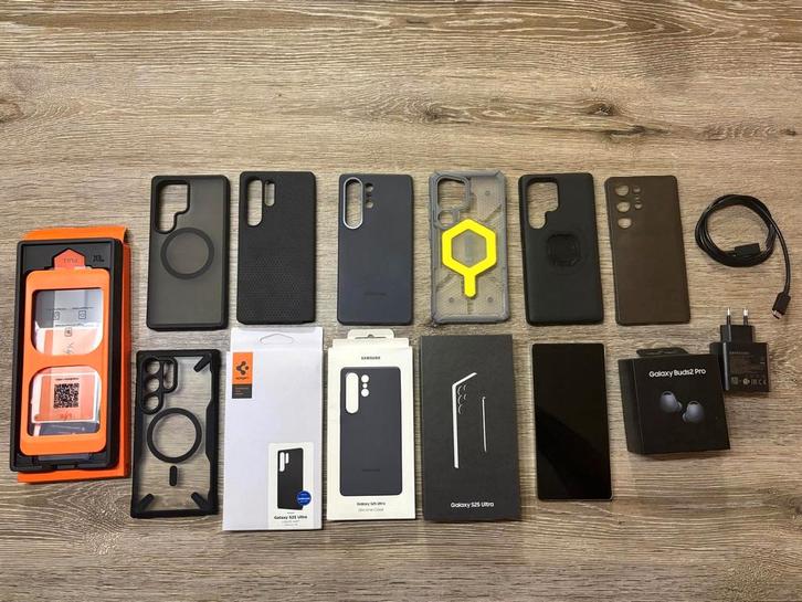 Samsung Galaxy S25 Ultra 512GB+Buds 2 Pro+45w lader+7 cases, Télécoms, Téléphonie mobile | Samsung, Enlèvement ou Envoi