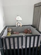 Parc + contour de parc + drap housse, Enlèvement, Utilisé, Rectangulaire, Réglable en hauteur