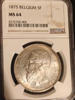 5 francs 1875 MS64, Postzegels en Munten, Ophalen of Verzenden