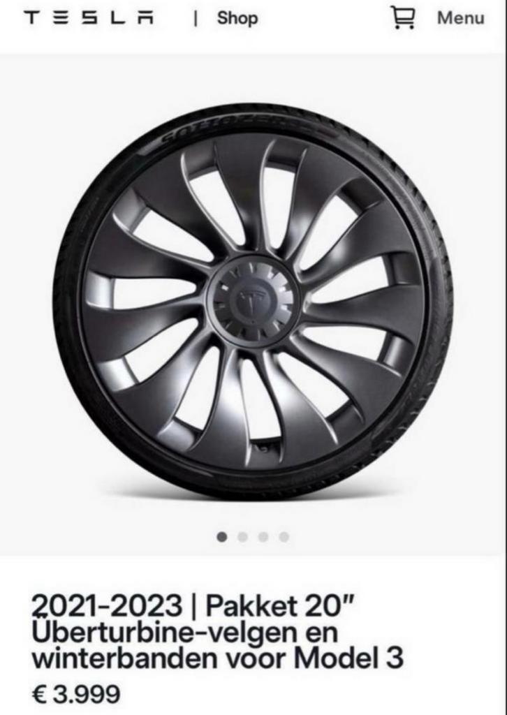 Tesla model 3 performance 20inch Überturbine velgen, Auto-onderdelen, Banden en Velgen, Velg(en), Winterbanden, 20 inch, 235 mm