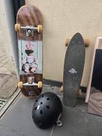 Twee skateboards met helm!, Sport en Fitness, Ophalen of Verzenden, Gebruikt, Skateboard