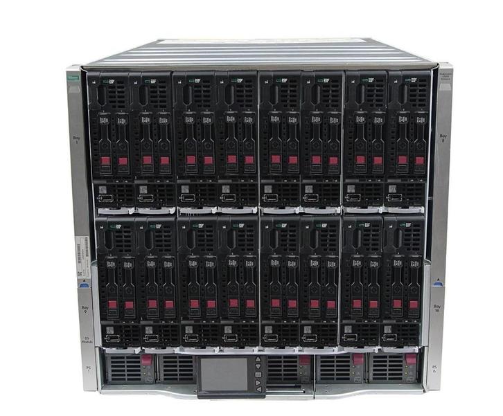 HP BladeSystem c7000 met 16x ProLiant BL460c Gen8 blades, Computers en Software, Servers, Gebruikt, 2 tot 3 Ghz, 1 TB of meer