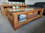 Salontafel teak hout, Huis en Inrichting, Tafels | Salontafels, Ophalen, 100 tot 150 cm, Teakhout, 50 tot 100 cm