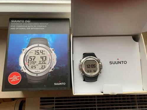 SUUNTO D6i elastomer Silver, Watersport en Boten, Duiken, Gebruikt, Duikcomputer, Ophalen