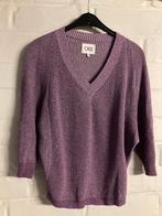 Lila met glinster trui met 3/4 mouwen, CKS, Medium, Kleding | Dames, Truien en Vesten, Maat 38/40 (M), Overige kleuren, Ophalen of Verzenden