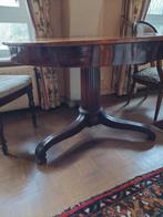 Mahoniehouten ronde tafel, Ophalen