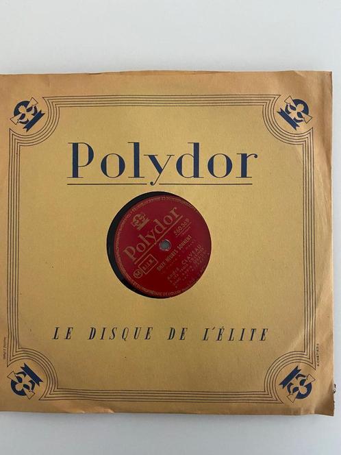 78 RPM  André Claveau ‎Onze Heures Sonnent, Cd's en Dvd's, Vinyl | Overige Vinyl, Gebruikt, 10 inch, Ophalen of Verzenden