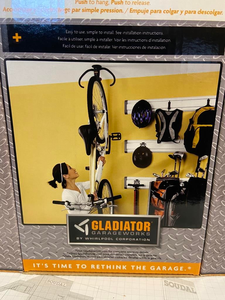 Fiets ophang systeem, Ophalen, Nieuw