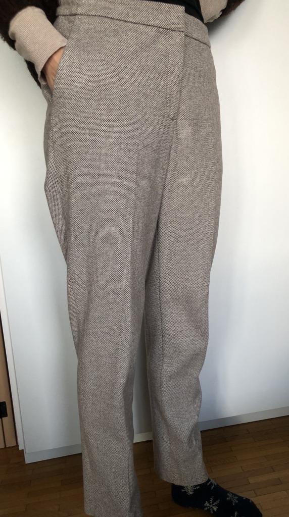 Pantalon droit brun clair Esprit, Kleding | Dames, Broeken en Pantalons, Zo goed als nieuw, Maat 42/44 (L), Bruin, Lang, Ophalen of Verzenden