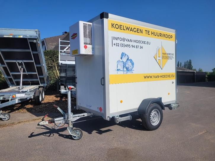 Koelaanhangwagen 6,2m² incl. rekken te huur, Hobby en Vrije tijd, Feestartikelen | Verhuur, Nieuw, Ophalen