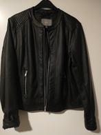 Lederlook jasje dames zwart, Ophalen, Zwart, Maat 42/44 (L), Zo goed als nieuw