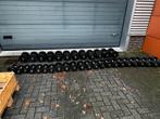 Vaste Rubberen Dumbells 5kg t/m 40kg, Sport en Fitness, Ophalen, Gebruikt, Dumbbell