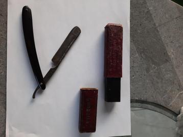 Ancien rasoir, coupe choux, 5 Karl Bruckmann Solingen, Ophalen of Verzenden, Gebruikt