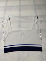 Zara witblauwe topmaat XS-S EUR, Ophalen, Zo goed als nieuw, Zonder mouw, Maat 34 (XS) of kleiner