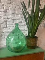 Dane Jeane of bolfles, Huis en Inrichting, Woonaccessoires | Vazen, Ophalen, Zo goed als nieuw, Groen