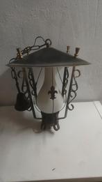 Mooie ijzeren vintage plafondlamp, Antiek en Kunst, Ophalen of Verzenden