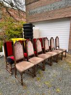 2 sets stoelen, Huis en Inrichting, Stoelen, Vijf, Zes of meer stoelen, Gebruikt, Hout, Ophalen