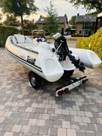 Super nette RIB 410 + Trailer | Suzuki 15 PK 4-takt |, Watersport en Boten, Ophalen, Zo goed als nieuw, Overige typen, Motorboot