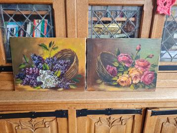 2 anciennes peintures beschikbaar voor biedingen