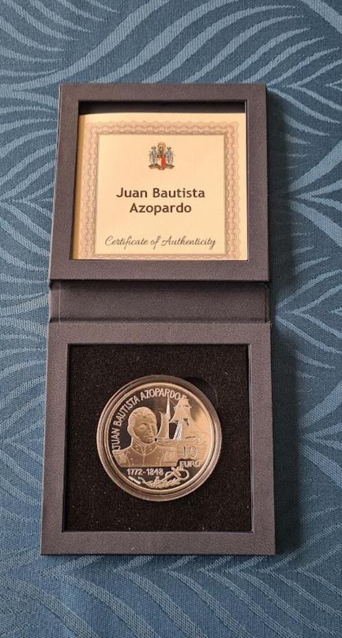 10€ Malta 2023 Juan Bautista Azopardo - Zilver Proof, Postzegels en Munten, Munten | Europa | Euromunten, Setje, 10 euro, Malta