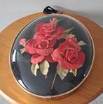 bolle kader met kunstbloemen, Antiek en Kunst, Ophalen of Verzenden