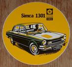 Vintage sticker Simca 1301 retro autocollant Chrysler, Collections, Autocollants, Comme neuf, Voiture ou Moto, Enlèvement ou Envoi