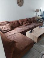 Prettige comfortabel hoeksalon nathali bruine kleur.., Huis en Inrichting, Ophalen, Zo goed als nieuw