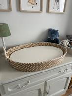 Matelas à langer dans un panier en fibres naturelles, Enlèvement ou Envoi, Comme neuf, Coussin à langer