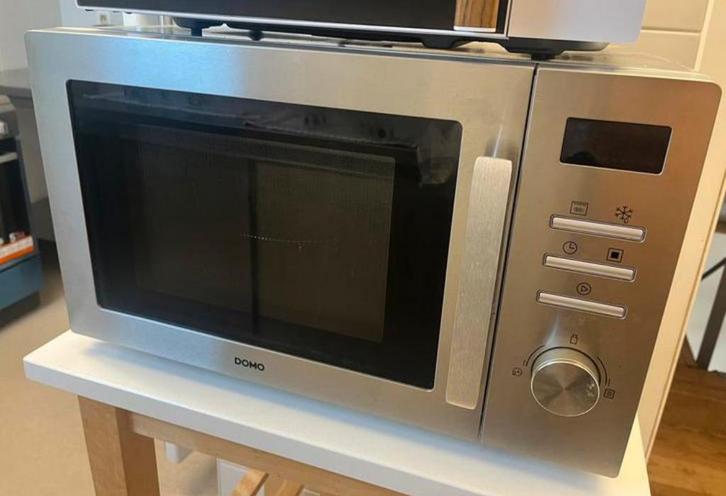 Four micro-ondes combinés Domo DO2334CG gris, Elektronische apparatuur, Microgolfovens, Zo goed als nieuw, Combi-microgolfoven