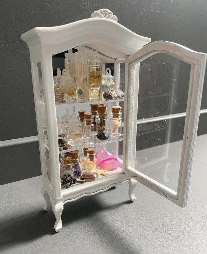 Mini rariteiten vitrine kastje, Verzamelen, Dierenverzamelingen, Ophalen of Verzenden