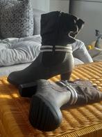 Enkellaarsjes, Gris, Comme neuf, Enlèvement, Boots et Botinnes