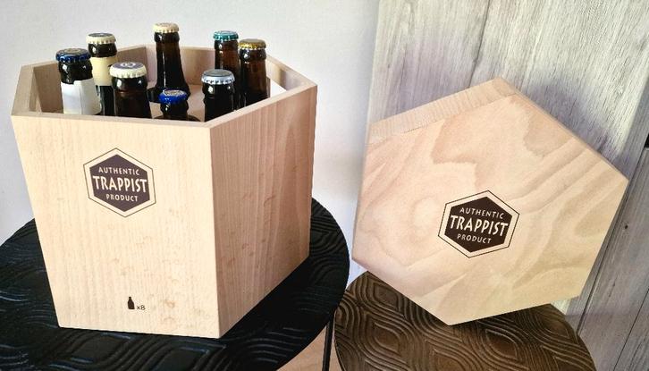 Trappist: box, glazen, bak Westvleteren, Collections, Marques de bière, Comme neuf, Autres types, Autres marques, Enlèvement