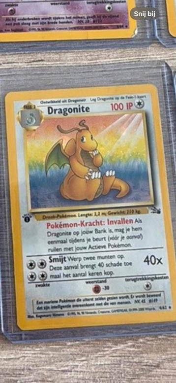 Dragonite 4/62 Fossil Set First Edition NL beschikbaar voor biedingen