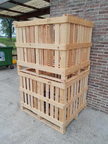 Houten palox, houten kist, Doe-het-zelf en Bouw, Ophalen, Zo goed als nieuw