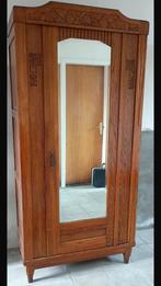 Mooie vintage houten kast met spiegel, Ophalen, Gebruikt