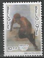 Belgie 1992 - Yvert/OBP 2439 - Snelschaatsen (ZG), Postzegels en Munten, Postzegels | Europa | België, Olympische Spelen, Zonder gom
